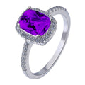 Multicolor Geometric Adjustable Ring for Women – Rectangular Stone Fashion Jewelry