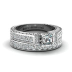 Square Zircon Geometric Ring – Alloy Fashion Band for Women