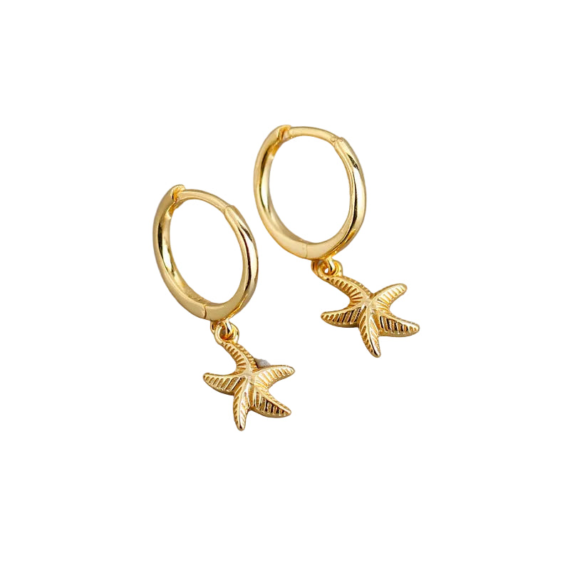 Starfish Sterling Silver Earrings for Women – Elegant Ocean-Inspired Jewelry