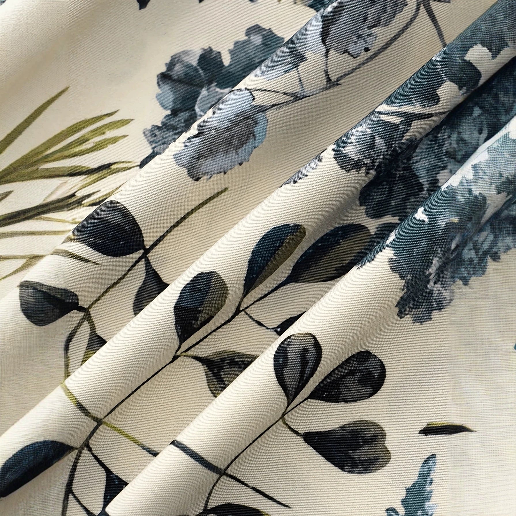 Women’s Floral Print Long Dress – Elastic Waist Layered Casual Maxi Dress