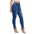 Women’s High-Waist Straight Leg Pants – Stretch Casual Full-Length Trousers